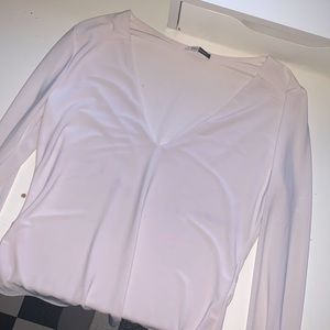 💜 2 for $6 - V NECK BODYSUIT - FASHION NOVA